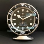 Exclusive Copy Rolex Black Submariner Stainless Steel Table Clock